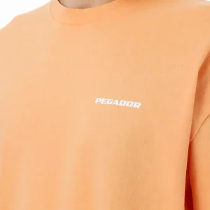Logo Oversized Tee Washed Apricot White Gum-2