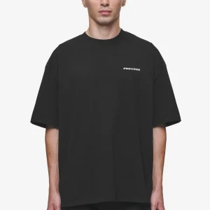 Logo Oversized Tee Washed Black
