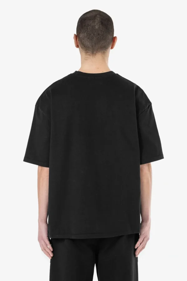 Logo Oversized Tee Washed Black White Gum-1