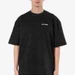 Logo Oversized Tee Washed Black White Gum