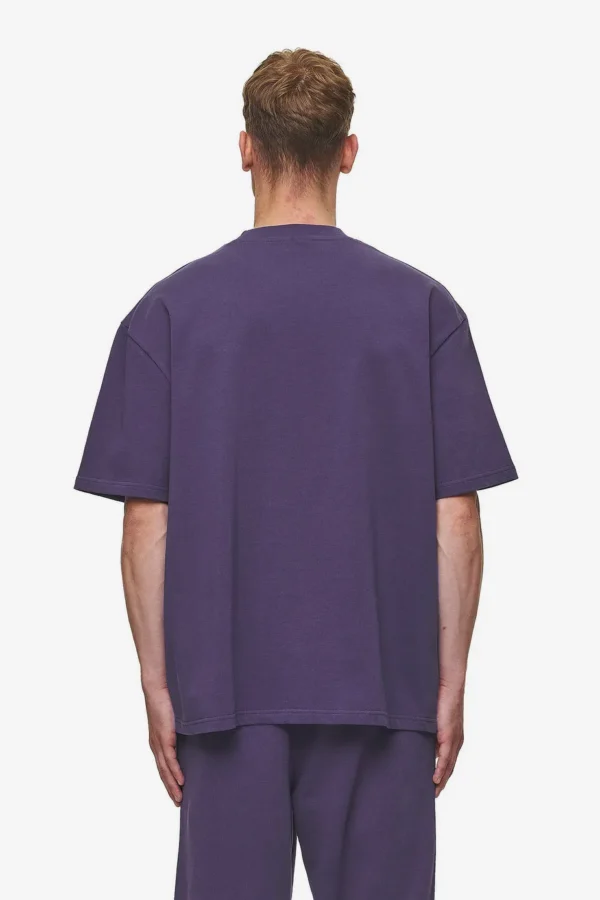 Logo Oversized Tee Washed Deep Purple-1