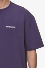 Logo Oversized Tee Washed Deep Purple-2