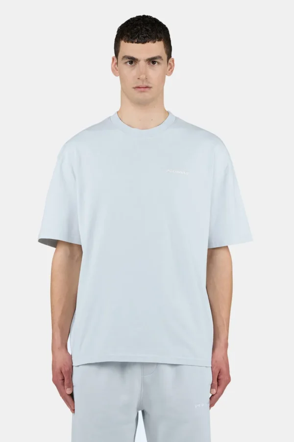 Logo Oversized Tee Washed Dream Blue White