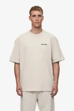 Logo Oversized Tee Washed Light Beige