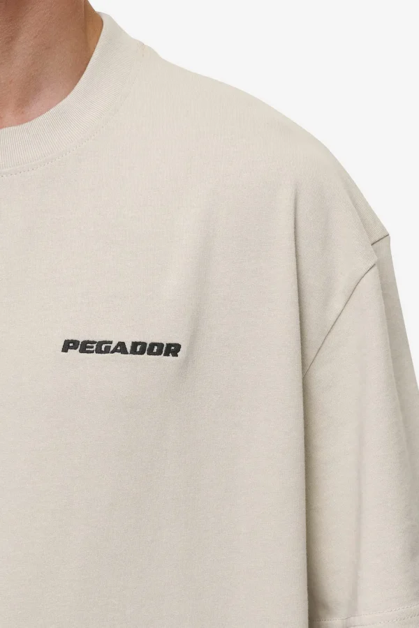 Logo Oversized Tee Washed Light Beige-2