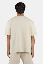 Logo Oversized Tee Washed Light Beige White-1