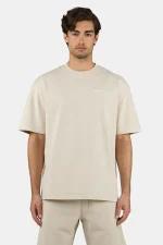 Logo Oversized Tee Washed Light Beige White