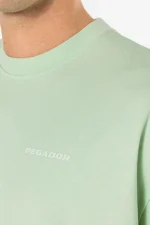 Logo Oversized Tee Washed Matcha Green Gum-2