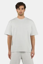 Logo Oversized Tee Washed Pure Grey White