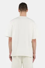 Logo Oversized Tee Washed Unbleached White-1