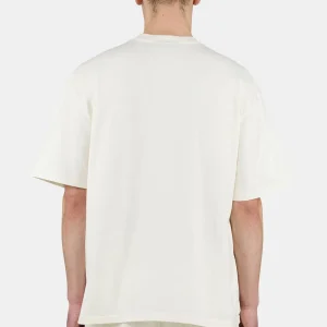 Logo Oversized Tee Washed Unbleached White-1