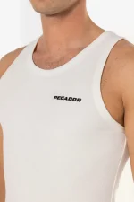 Logo Rib Undershirt Warm White-2