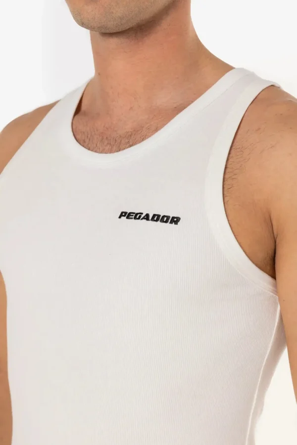 Logo Rib Undershirt Warm White-2