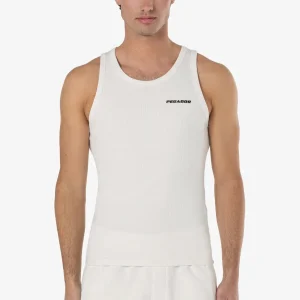 Logo Rib Undershirt Warm White