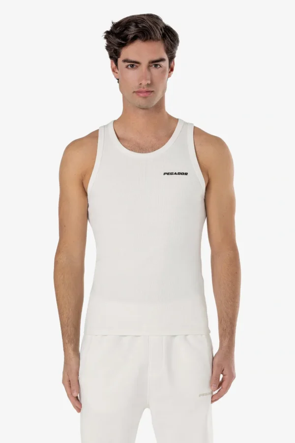 Logo Rib Undershirt Warm White