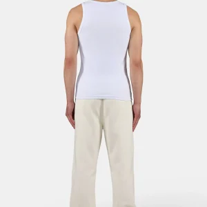 Logo Rib Undershirt White-1