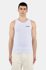 Logo Rib Undershirt White