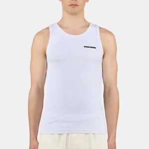 Logo Rib Undershirt White