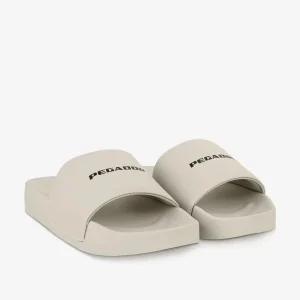Logo Slide Beige Black
