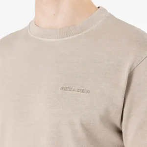 Logo Slim Tee Vintage Dark Stone-2