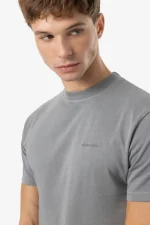 Logo Slim Tee Vintage Grey Grey-2