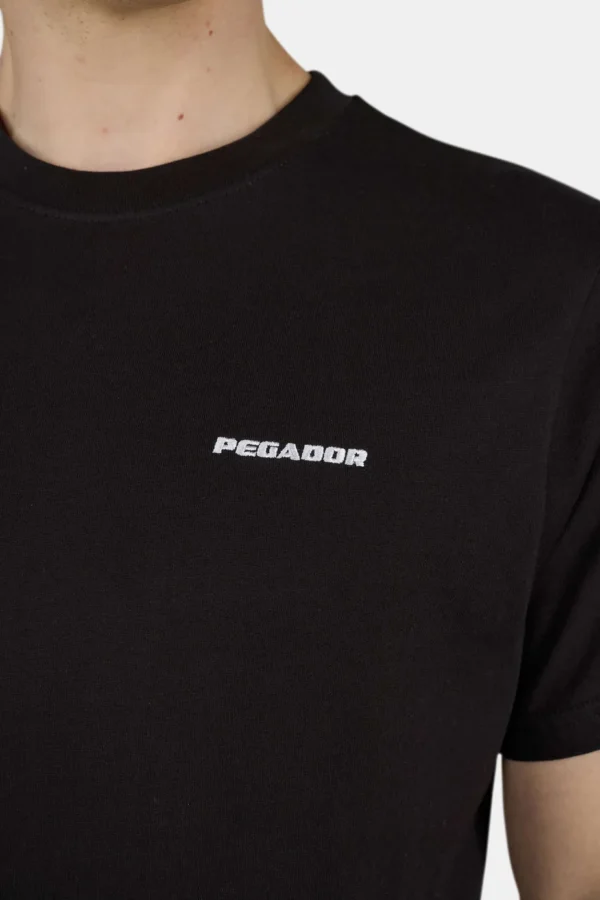 Logo Slim Tee Washed Black White-2