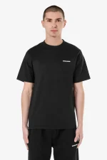 Logo Slim Tee Washed Black White Gum