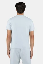 Logo Slim Tee Washed Dream Blue White-1