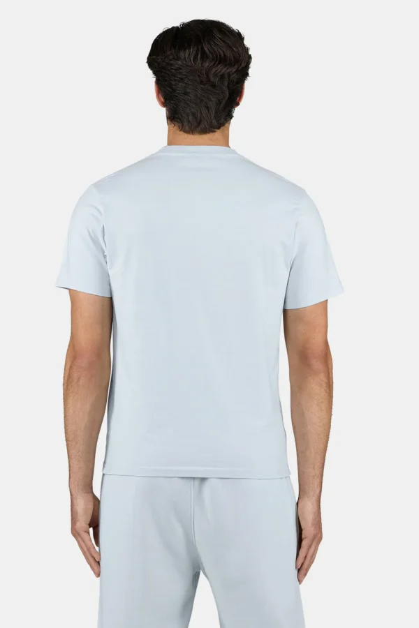 Logo Slim Tee Washed Dream Blue White-1