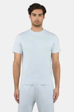 Logo Slim Tee Washed Dream Blue White