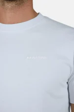 Logo Slim Tee Washed Dream Blue White-2