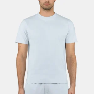 Logo Slim Tee Washed Dream Blue White