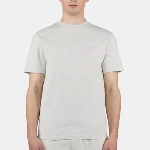 Logo Slim Tee Washed Pure Grey White