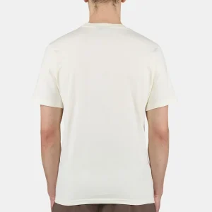 Logo Slim Tee Washed Unbleached White-1