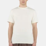 Logo Slim Tee Washed Unbleached White
