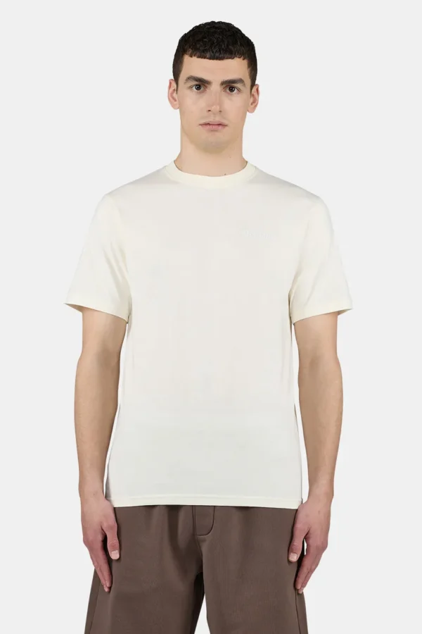Logo Slim Tee Washed Unbleached White