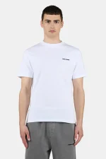 Logo Slim Tee White Black