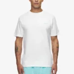 Logo Slim Tee White Sky Blue