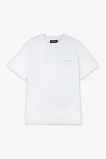 Logo Slim Tee White Sky Blue-2