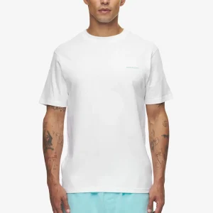 Logo Slim Tee White Sky Blue