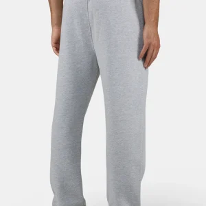 Logo Wide Sweat Pants Heather Grey Black-1