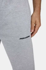 Logo Wide Sweat Pants Heather Grey Black-2