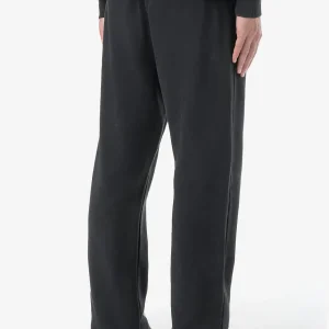 Logo Wide Sweat Pants Vintage Black Black-2