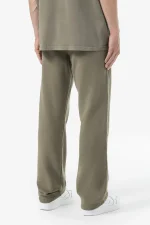 Logo Wide Sweat Pants Vintage Faded Olive-1