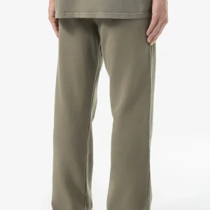 Logo Wide Sweat Pants Vintage Faded Olive-1