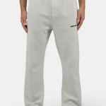 Logo Wide Sweat Pants Vintage Light Grey Black