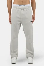 Logo Wide Sweat Pants Vintage Light Grey Black