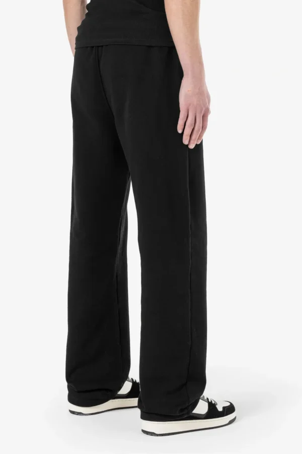 Logo Wide Sweat Pants Washed Black White Gum-1