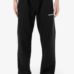 Logo Wide Sweat Pants Washed Black White Gum