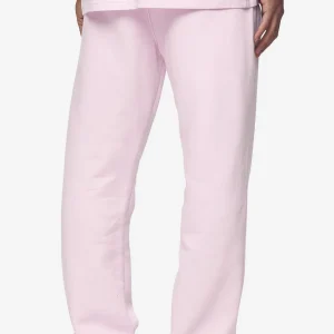 Logo Wide Sweat Pants Washed Bubblegum White Gum-1